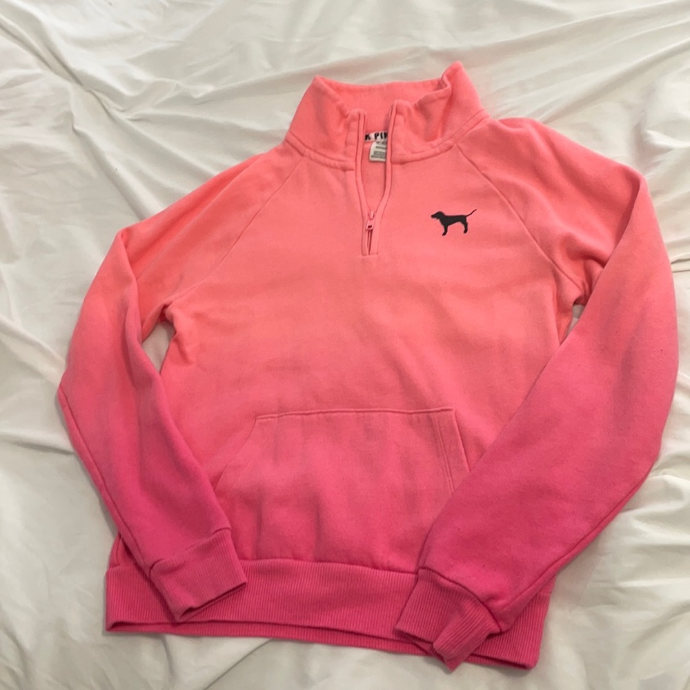 pink ombré  Victoria Secret PINK quarter zip